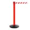 Queue Solutions SafetyPro 300, Red, 16' Red/White PLEASE WAIT HERE Belt SPRO300R-RWPWH160 - alternate 1
